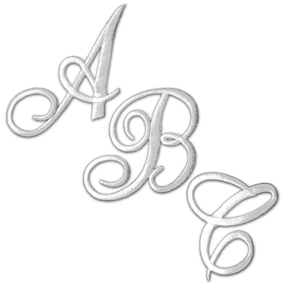 Monogram Letter Patch 26 Piece Kit, Script Iron On Appliques, Kit Includes All 26 Cursive Letters for Clothing, Stockings, a
Monogram Letter Patch 26 Piece Kit, Script Iron On Appliques, Kit Includes All 26 Cursive Letters for Clothing, Stockings, a