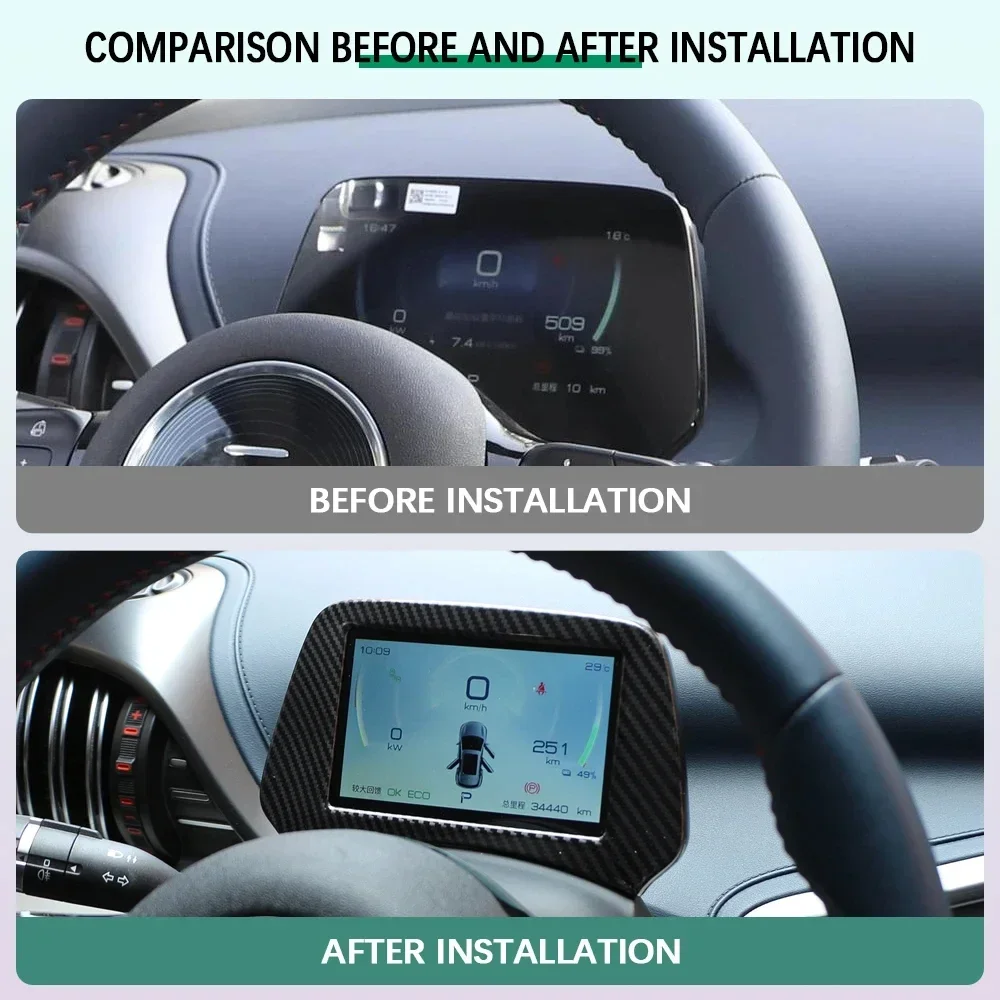 Carbon Fiber Car Central Control Instrument Screen Panel Frame Cover Sticker for BYD Atto 3 Atto3 2022 2023 EV Accessories
Carbon Fiber Car Central Control Instrument Screen Panel Frame Cover Sticker for BYD Atto 3 Atto3 2022 2023 EV Accessories