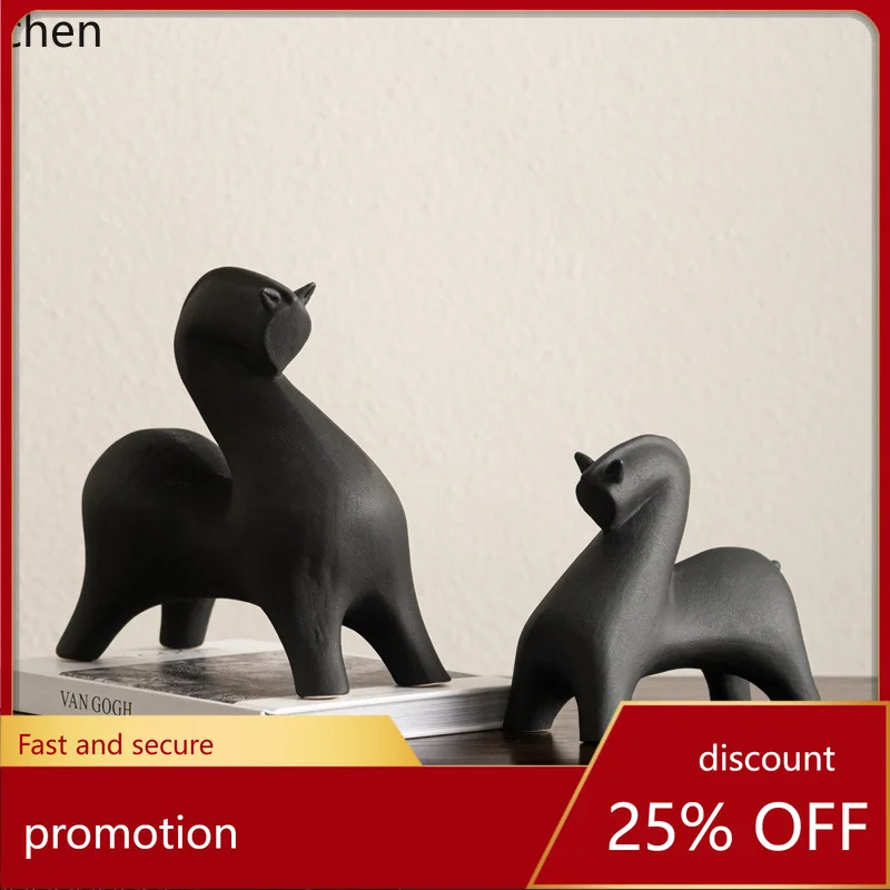 HXL Matte Black Horse Ceramic Soft Decoration Home Decor Entrance Display
HXL Matte Black Horse Ceramic Soft Decoration Home Decor Entrance Display