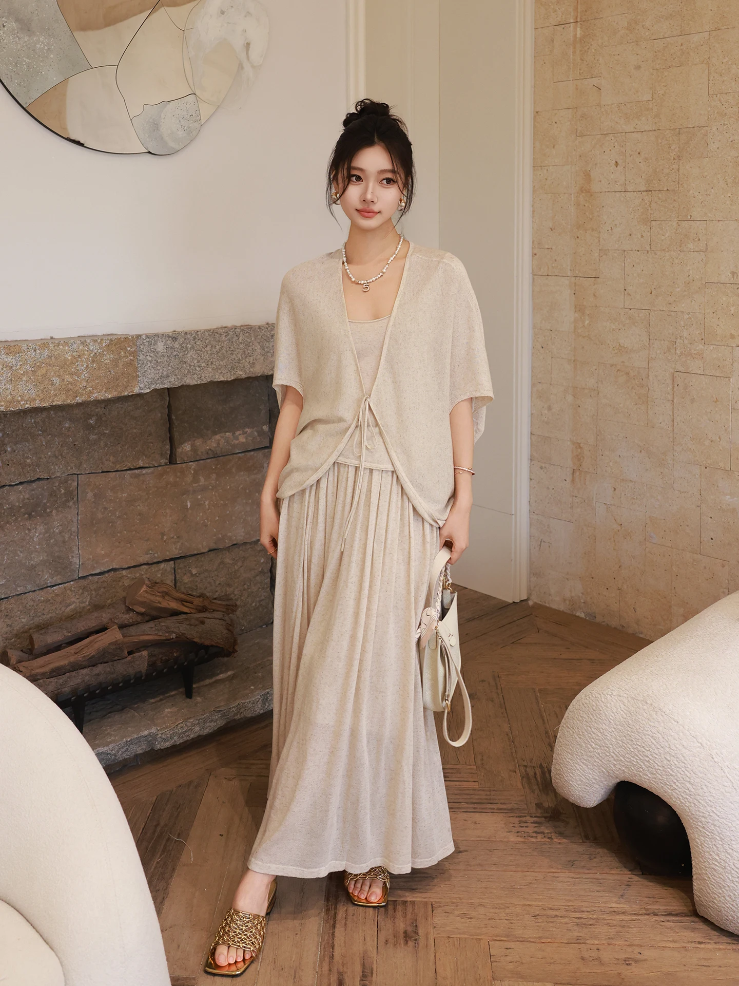 Meiyue Linen Three-Piece Set Fashionable Age-Defying Slimming Meat-Covering Ensemble Hand-Stitched Casual Wear for Spring
Meiyue Linen Three-Piece Set Fashionable Age-Defying Slimming Meat-Covering Ensemble Hand-Stitched Casual Wear for Spring