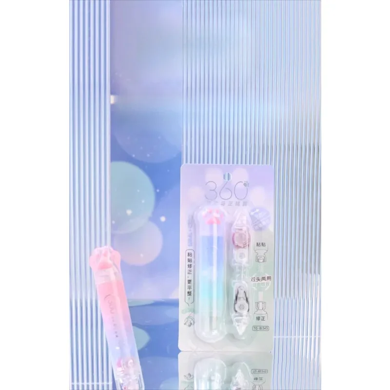 Correction with point dispensing, two-in-one replaceable core, high-value hand account tape, high viscosity, cute cat paw
Correction with point dispensing, two-in-one replaceable core, high-value hand account tape, high viscosity, cute cat paw
