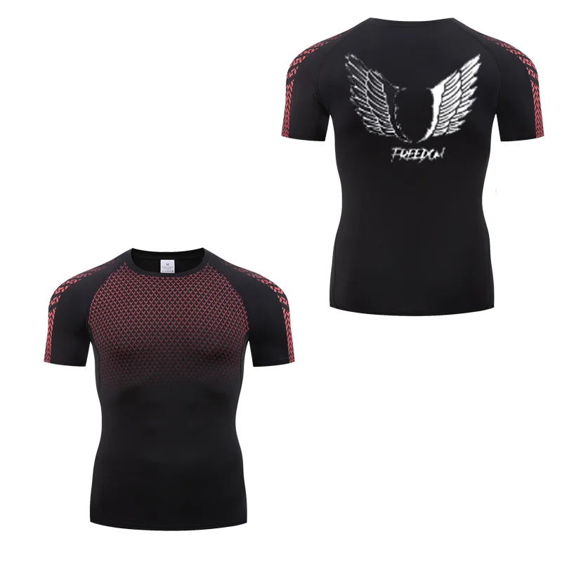 Angel Wings Freedom Print Compression Shirt for Men Sporty Quick Dry Tees Tshirt Tops Gym Workout Running Undershirts Baselayers
Angel Wings Freedom Print Compression Shirt for Men Sporty Quick Dry Tees Tshirt Tops Gym Workout Running Undershirts Baselayers