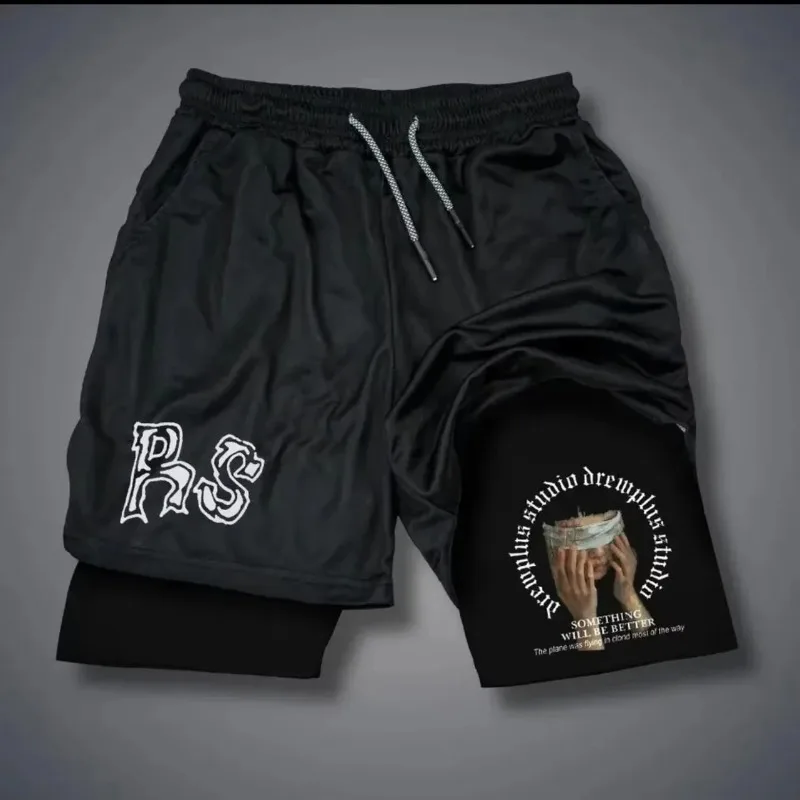 Men's 2-in-1 Fitness Pants Running Exercise Shorts Sportswear with Mobile Phone Pocket Clothing Quick-drying Sports Beach Short
Men's 2-in-1 Fitness Pants Running Exercise Shorts Sportswear with Mobile Phone Pocket Clothing Quick-drying Sports Beach Short