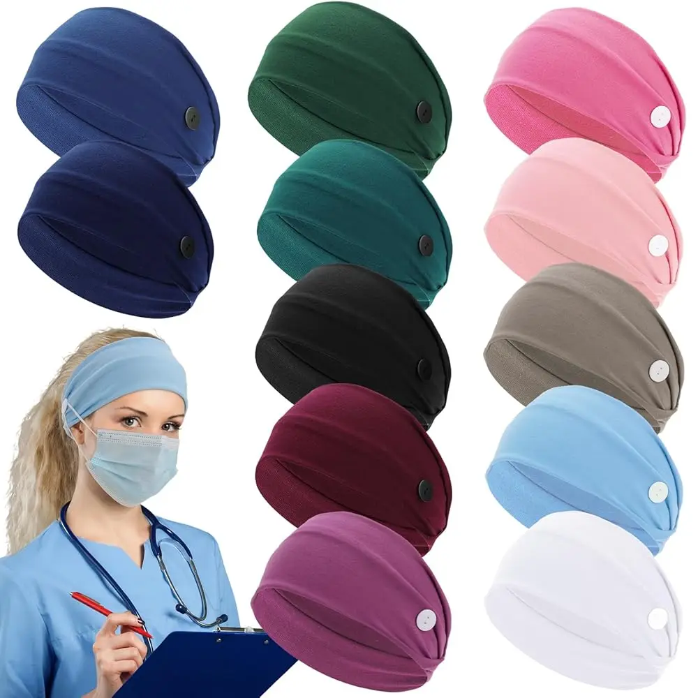 12 Pcs Nurse Headbands for Women - Non Slip Nursing Headbands with Buttons Wide Elastic Ear Protection Hair Bands Sweatband
12 Pcs Nurse Headbands for Women - Non Slip Nursing Headbands with Buttons Wide Elastic Ear Protection Hair Bands Sweatband