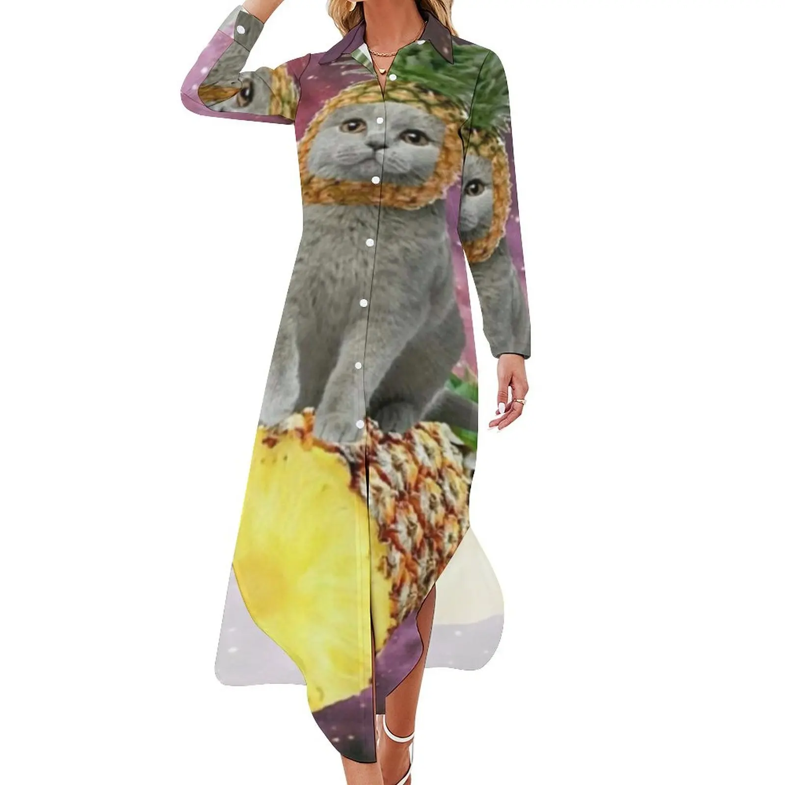 ponopl cat Long Sleeved Shirt Dress dress korean style Women's summer suit women's elegant loose dresses Woman dresses
ponopl cat Long Sleeved Shirt Dress dress korean style Women's summer suit women's elegant loose dresses Woman dresses