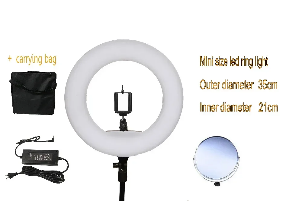 Yidoblo 12" FS-390II Bi-color Mini Size Ring Light LED Soft Light Lamp Photographic Make-up Lighting 38W 192 LED Lights + Bag
Yidoblo 12" FS-390II Bi-color Mini Size Ring Light LED Soft Light Lamp Photographic Make-up Lighting 38W 192 LED Lights + Bag