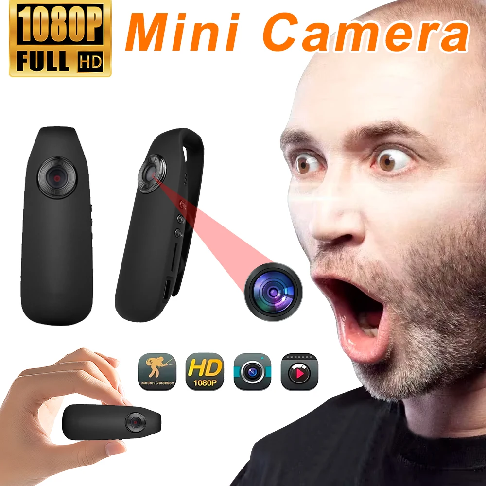 Mini Camera 1080P Motion Detection Back Clip Camera Pocket Video Recorder for Outdoor Sport Interview Class Meeting HD Micro Cam
Mini Camera 1080P Motion Detection Back Clip Camera Pocket Video Recorder for Outdoor Sport Interview Class Meeting HD Micro Cam