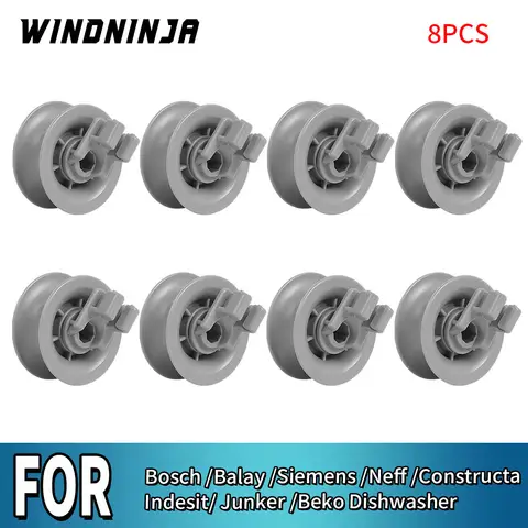 Top Basket Wheels Part For Bosch For Balay For Siemens For Neff For Constructa For Indesit For Junker For Beko Basket Roll Wheel