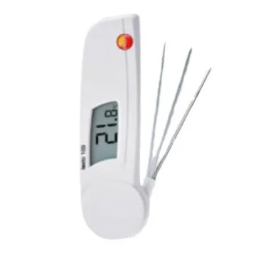 Немецкий складной термометр Testo103, портативный зонд, измеритель температуры пищевых продуктов, блестящий
Немецкий складной термометр Testo103, портативный зонд, измеритель температуры пищевых продуктов, блестящий