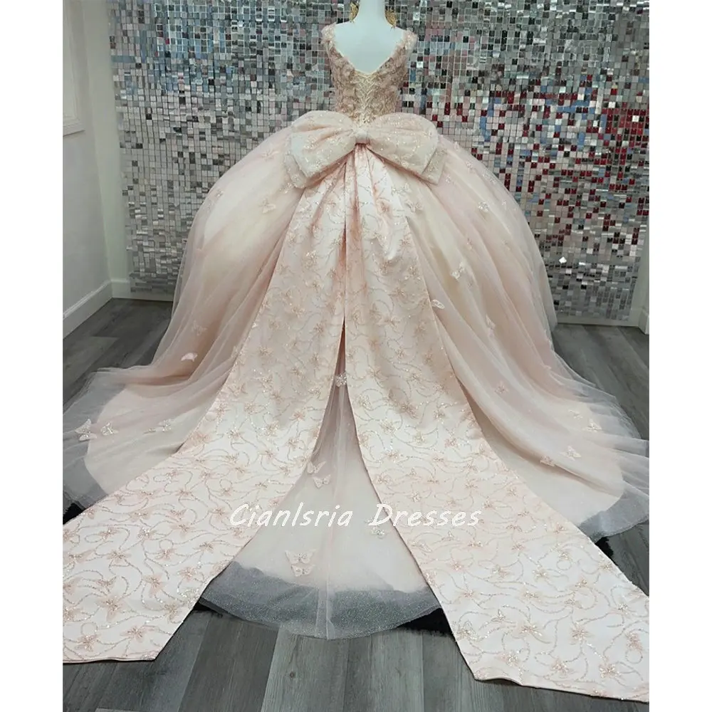 Pink 3D Butterfly Off The Shoulder Quinceanera Dress Ball Gown Glitter Crystal Beading Bow Corset Vestidos De Quinceañera
Pink 3D Butterfly Off The Shoulder Quinceanera Dress Ball Gown Glitter Crystal Beading Bow Corset Vestidos De Quinceañera