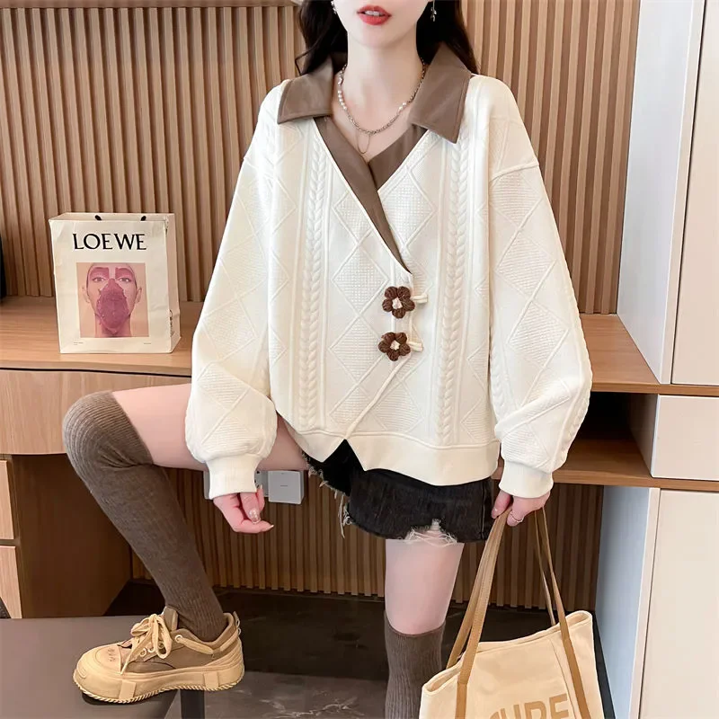Design Sense Flowers And Plants Women's Hoodie Autumn Winter Plus Velvet 2025 Korean Version Lose Thick Casual Jacket Top
Design Sense Flowers And Plants Women's Hoodie Autumn Winter Plus Velvet 2025 Korean Version Lose Thick Casual Jacket Top