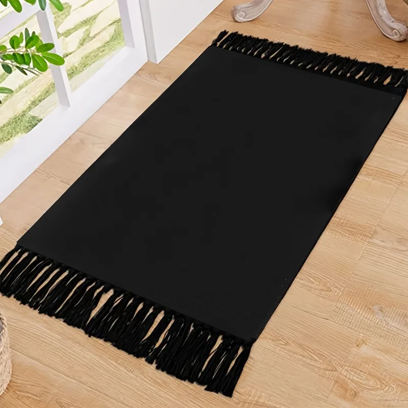 Handmade Tassel Floor Mat, Heavy Duty Washable Non-Slip Absorbent Polyester Woven Rug for Indoor Outdoor Kitchen Hallway
Handmade Tassel Floor Mat, Heavy Duty Washable Non-Slip Absorbent Polyester Woven Rug for Indoor Outdoor Kitchen Hallway