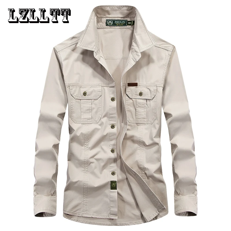 2023 Spring Autumn Men Soild Cargo Shirts Jackets Mens Casual Long Shirts Outdoor Work Shirts Male Dropshipping Large Size 6XL
2023 Spring Autumn Men Soild Cargo Shirts Jackets Mens Casual Long Shirts Outdoor Work Shirts Male Dropshipping Large Size 6XL