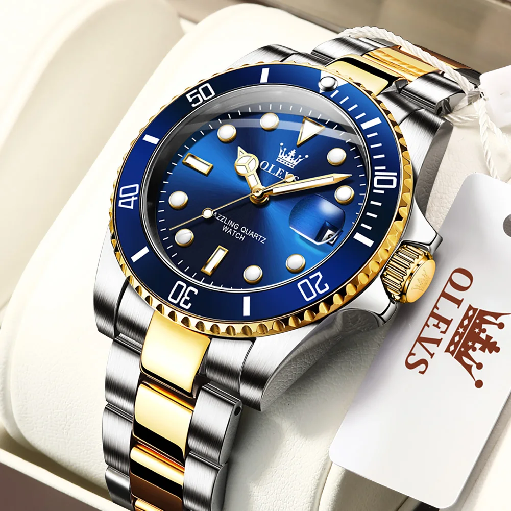 OLEVS Mens Watches Stainless Steel Strap Waterproof Watch For Men Top Brand Luxury Sports Men Quartz Wristwatch Relogio
OLEVS Mens Watches Stainless Steel Strap Waterproof Watch For Men Top Brand Luxury Sports Men Quartz Wristwatch Relogio