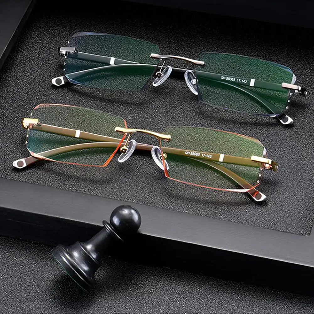 Men Women Reading Glasses Rimless Cut Edge Presbyopic Glasses Anti Blue Light Anti Fatigue Plus Glasses Presbyopia Clear Lens
Men Women Reading Glasses Rimless Cut Edge Presbyopic Glasses Anti Blue Light Anti Fatigue Plus Glasses Presbyopia Clear Lens