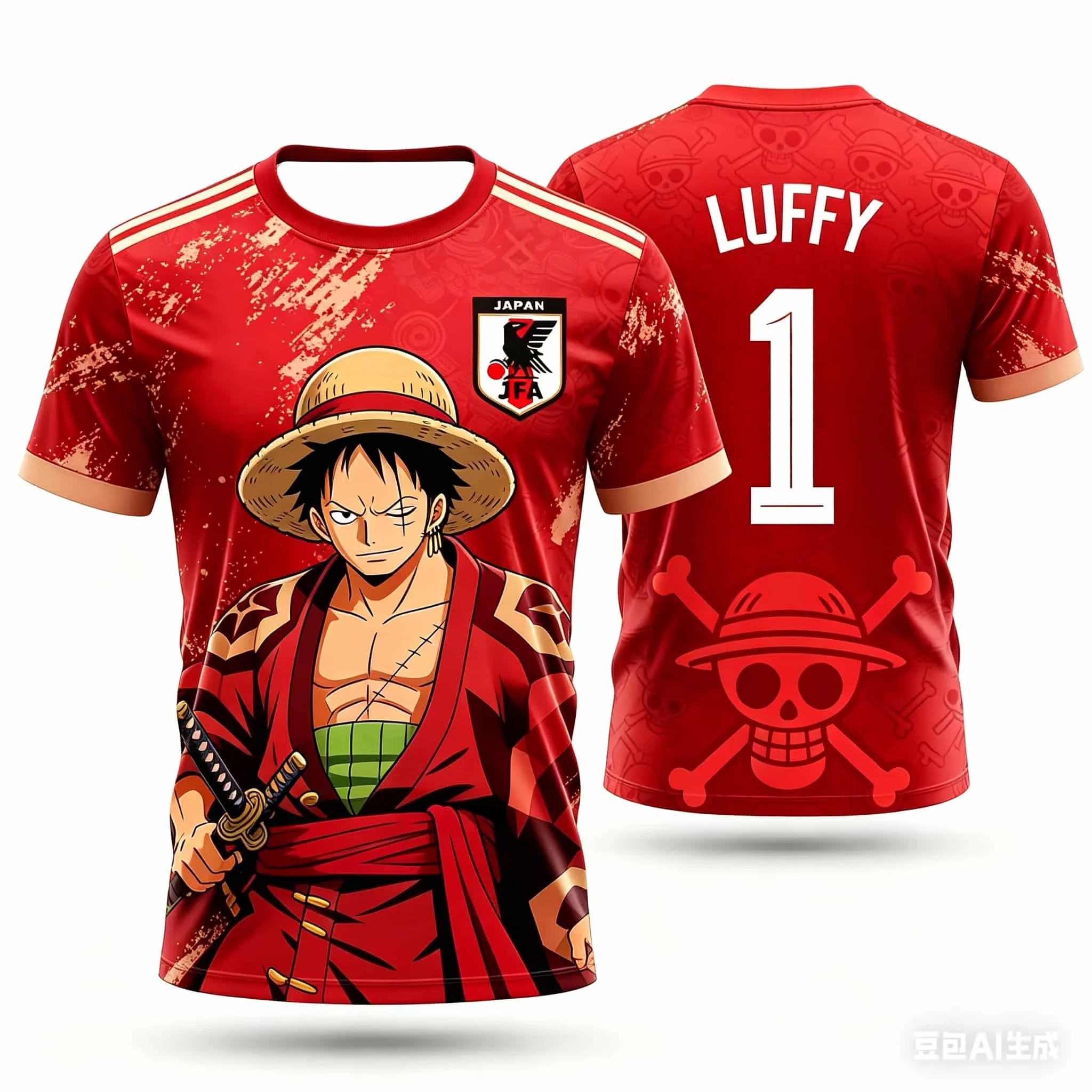 2026 Summer Japan One Piece Luffy Football Jersey Men Women T-shirt Football Special Jersey Quick-Drying T-shirt Family Matching
2026 Summer Japan One Piece Luffy Football Jersey Men Women T-shirt Football Special Jersey Quick-Drying T-shirt Family Matching