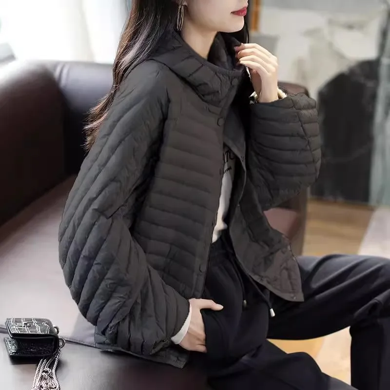 Autumn and Winter Japanese Striped Short Loose Cotton Jacket for Women Hooded Short Versatile Cotton Jacket
Autumn and Winter Japanese Striped Short Loose Cotton Jacket for Women Hooded Short Versatile Cotton Jacket