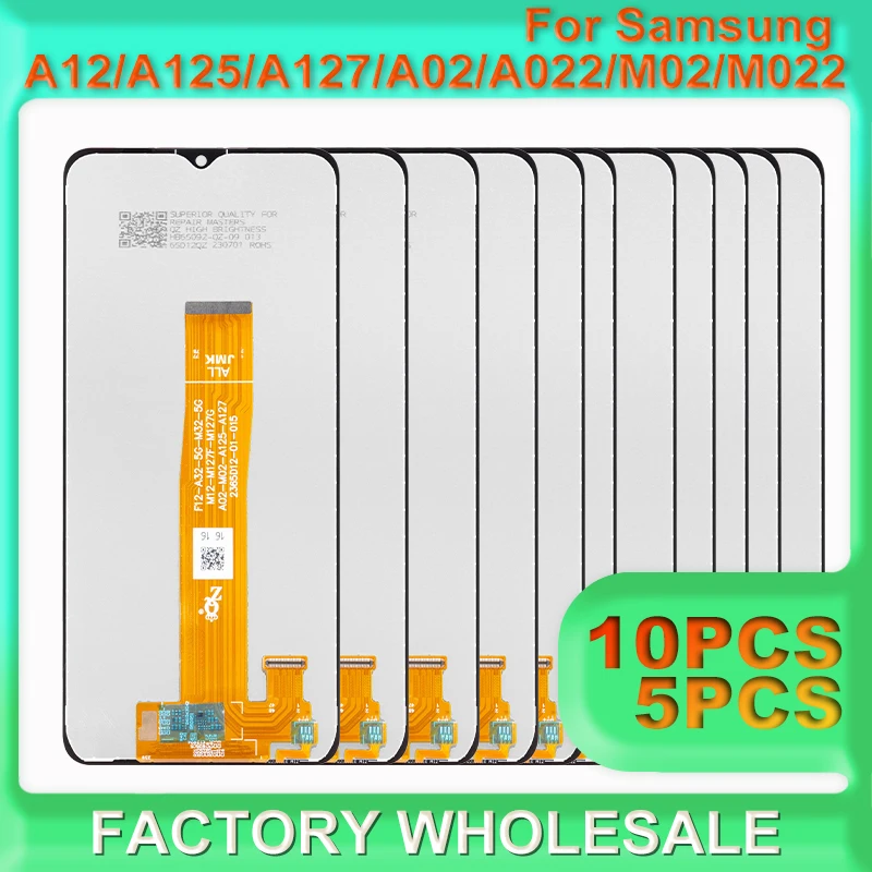 Оптовая продажа с фабрики, 10 шт./лот, Премиум ЖК-дисплей для Samsung Galaxy A12, сенсорный экран M02, дигитайзер, панель в сборе для SM A02
Оптовая продажа с фабрики, 10 шт./лот, Премиум ЖК-дисплей для Samsung Galaxy A12, сенсорный экран M02, дигитайзер, панель в сборе для SM A02