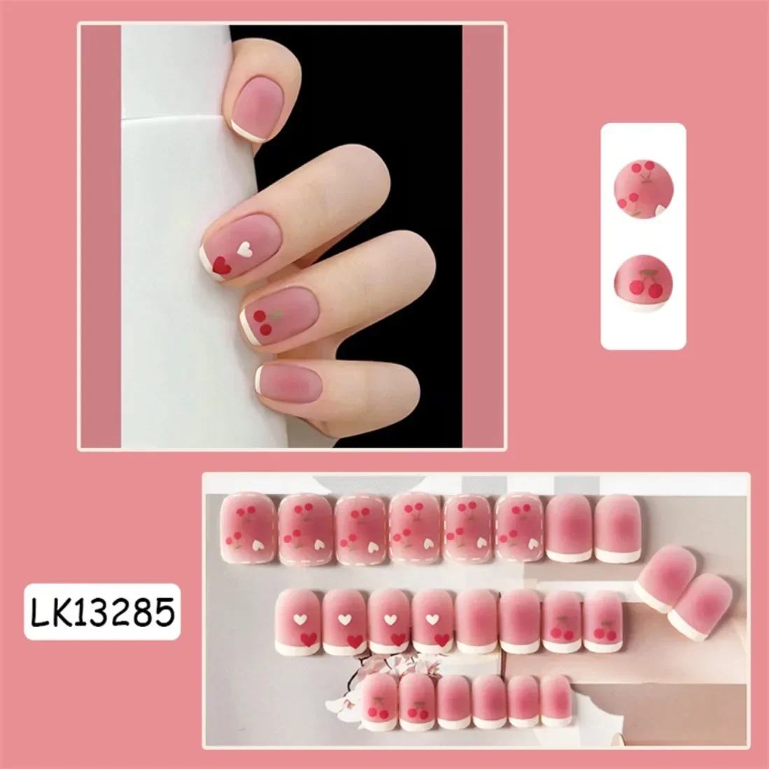 24P Artificial Acrylic Nail Art Fake Nails Full Coverage Removable Press On Nails Waterproof Short Coffin Pink Love Nail Tip Art
24P Artificial Acrylic Nail Art Fake Nails Full Coverage Removable Press On Nails Waterproof Short Coffin Pink Love Nail Tip Art