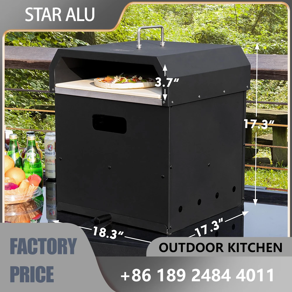 Complete Outdoor Pizza Oven - Stainless Steel Wood-Fired Kiln with Temperature Gauge and Chimney for Backyard Parties
Complete Outdoor Pizza Oven - Stainless Steel Wood-Fired Kiln with Temperature Gauge and Chimney for Backyard Parties