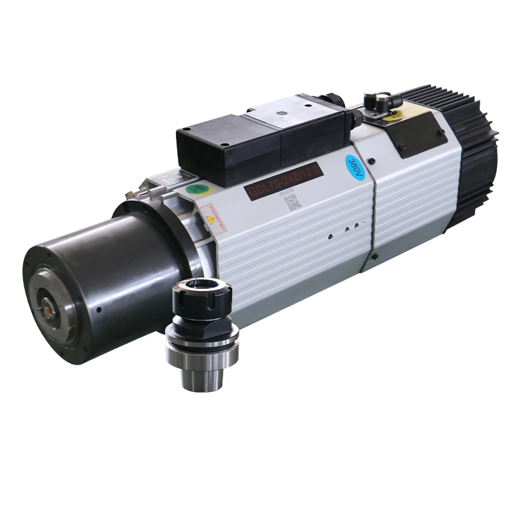 HLTNC HQD Automatic Tool Change Spindle GDL70-ISO30 FSK F63 24000RPM 12KW 800Hz 20A 220v 380V air Cooling Spindle for Cnc Router
HLTNC HQD Automatic Tool Change Spindle GDL70-ISO30 FSK F63 24000RPM 12KW 800Hz 20A 220v 380V air Cooling Spindle for Cnc Router