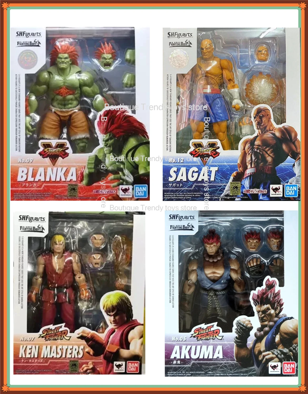 Bandai SHF Street Fighter 5 Ken Kasuga No Sakura Vega Haogui Shagat Longjiami White Qichuan Meihua
Bandai SHF Street Fighter 5 Ken Kasuga No Sakura Vega Haogui Shagat Longjiami White Qichuan Meihua