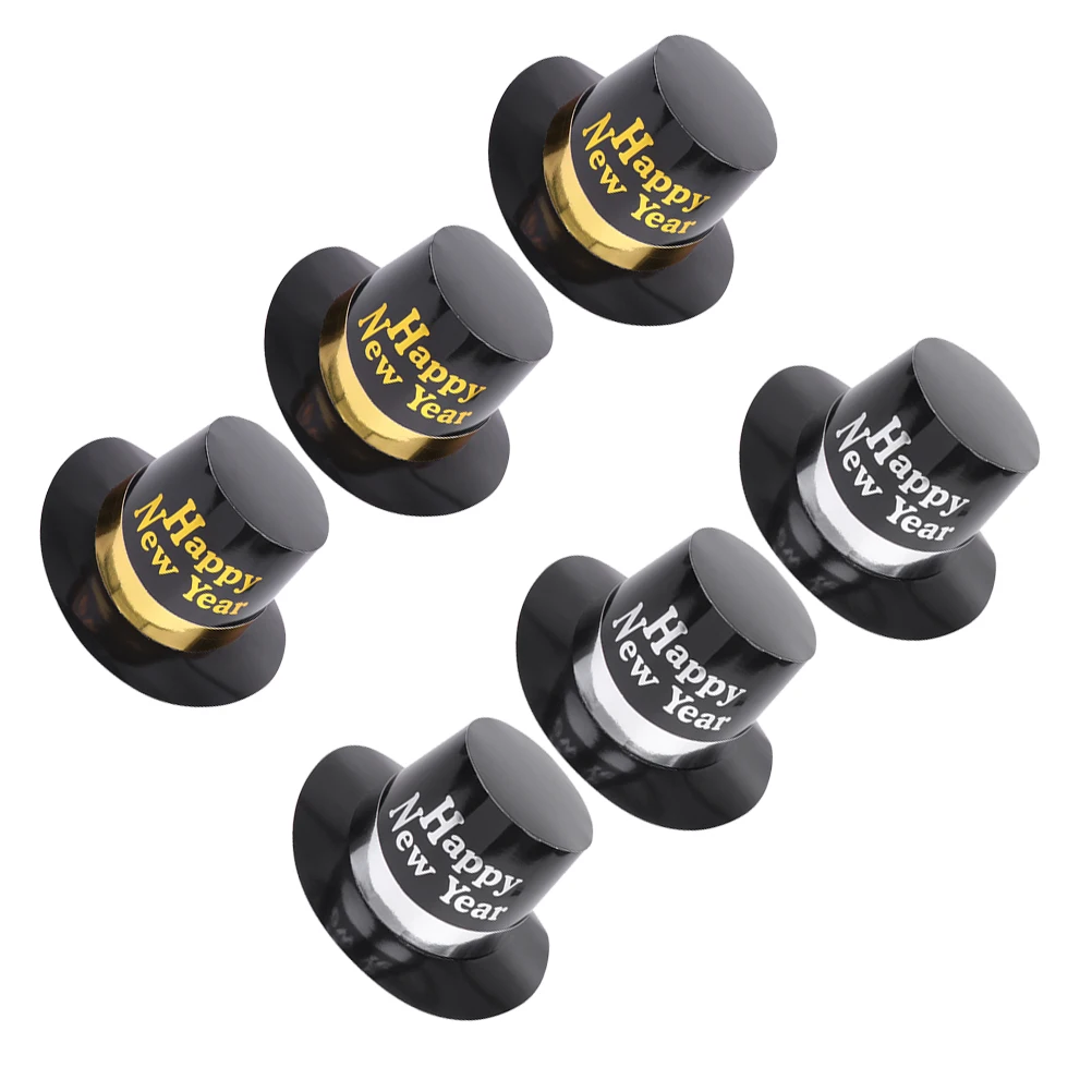 6 Pcs Black Gold Hat New Year Party Hats Favors Paper Cap Tophat Headwear Novelty Decorations Festive Cheer Photo Props
6 Pcs Black Gold Hat New Year Party Hats Favors Paper Cap Tophat Headwear Novelty Decorations Festive Cheer Photo Props