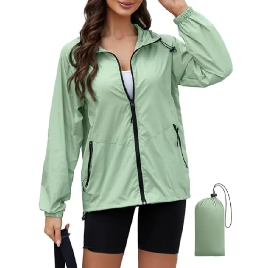 PITINAN Lightweight Rain Jacket Women Packable Wind Breaker Light Rain Jacket Women Waterproof Travel Raincoat S-XXL
PITINAN Lightweight Rain Jacket Women Packable Wind Breaker Light Rain Jacket Women Waterproof Travel Raincoat S-XXL