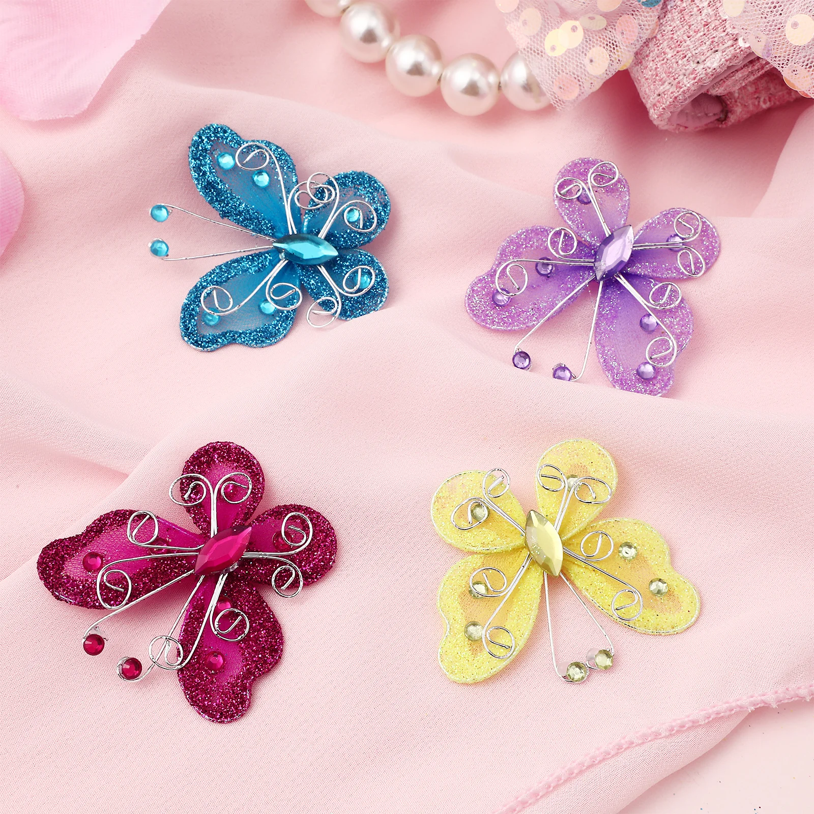 36Pcs Rhinestone Organza Butterflies Decorative Set Lightweight Durable for Wedding Home Party Crafts Butterflies Decor
36Pcs Rhinestone Organza Butterflies Decorative Set Lightweight Durable for Wedding Home Party Crafts Butterflies Decor