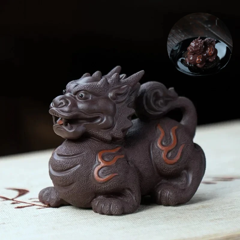 Antique Purple Clay Tea Pet Ornaments Boutique Can Raise Pixiu Decoration Desktop Lucky Decor Handmade Tea Set Accessories
Antique Purple Clay Tea Pet Ornaments Boutique Can Raise Pixiu Decoration Desktop Lucky Decor Handmade Tea Set Accessories