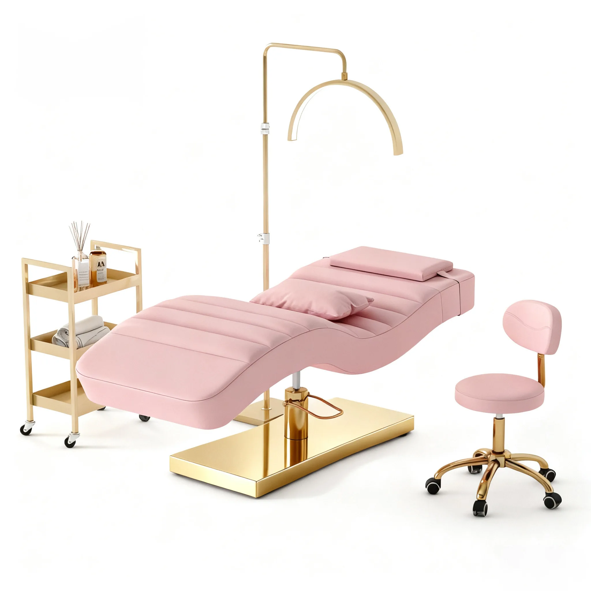 2025 Trending Luxury Custom Colors Curved Facial Bed Modern Salon Furniture Manufacturer for Spa Massage Lash Bed Beauty Spa
2025 Trending Luxury Custom Colors Curved Facial Bed Modern Salon Furniture Manufacturer for Spa Massage Lash Bed Beauty Spa