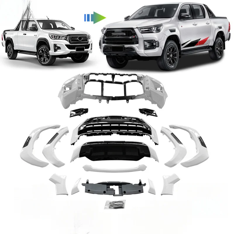 Suitable for Hilux Revo 2016-2022 upgrade to ROCCO 2022 body kit
Suitable for Hilux Revo 2016-2022 upgrade to ROCCO 2022 body kit
