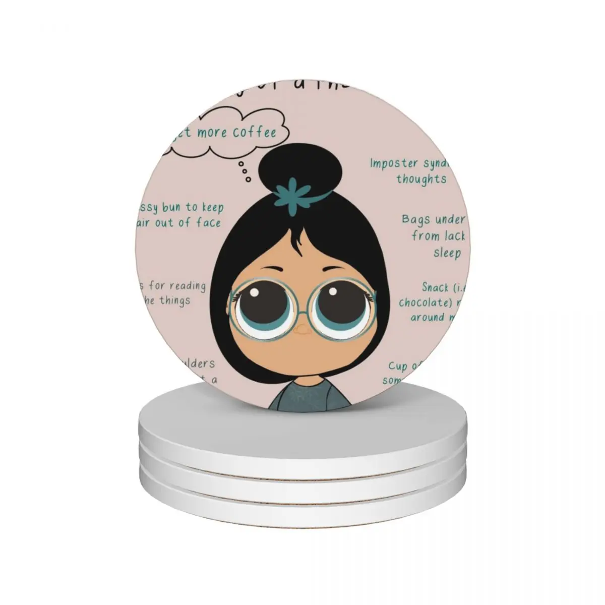 Anatomy of a PhD student Ceramic Coasters (Set of 4) for the kitchen accessories ceramic Coasters
Anatomy of a PhD student Ceramic Coasters (Set of 4) for the kitchen accessories ceramic Coasters