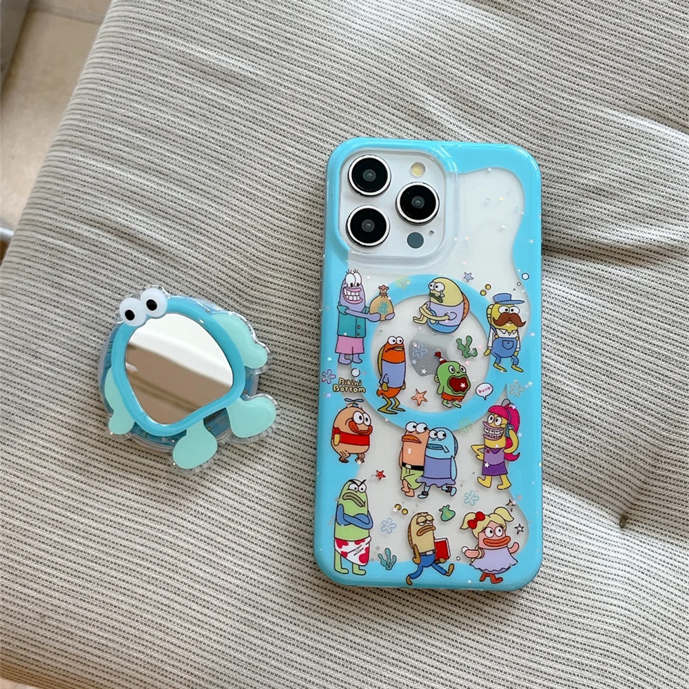 Funny Cartoon Fish Magnetic Phone case for iPhone 16 Pro 17 Max 13 14 15 Pro Max Funda with Magsafe Mirror Stand Shockproof Cove
Funny Cartoon Fish Magnetic Phone case for iPhone 16 Pro 17 Max 13 14 15 Pro Max Funda with Magsafe Mirror Stand Shockproof Cove