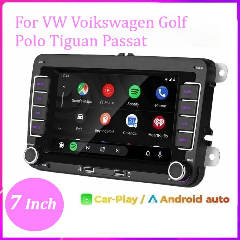 7-дюймовый 2-DIN HD автомобильный медиаплеер с RDS, Airplay, CarPlay, Android Auto, стерео и аудиосистемой для Volkswagen/Seat/Skoda/Passat/Golf/Polo
7-дюймовый 2-DIN HD автомобильный медиаплеер с RDS, Airplay, CarPlay, Android Auto, стерео и аудиосистемой для Volkswagen/Seat/Skoda/Passat/Golf/Polo