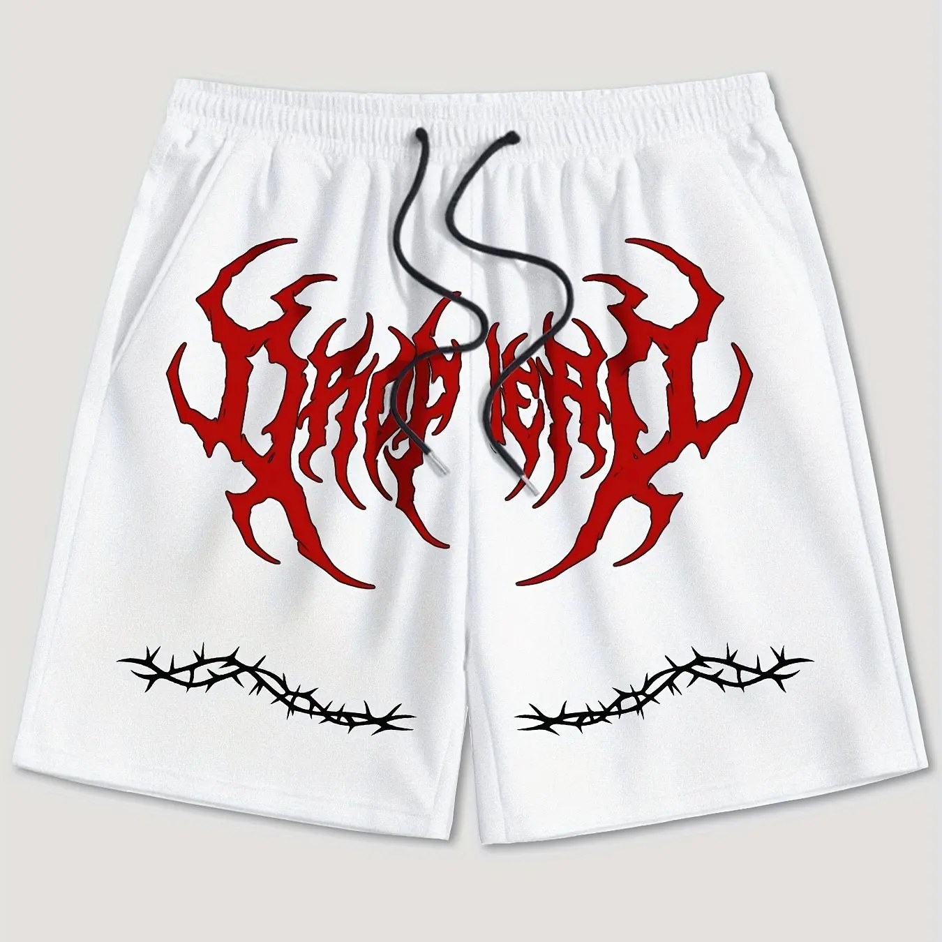 Men's Casual Sports Pants with Printed Flame Pattern Shorts, Featuring Waist Cinching and Pockets, Summer Street Fashion Shorts
Men's Casual Sports Pants with Printed Flame Pattern Shorts, Featuring Waist Cinching and Pockets, Summer Street Fashion Shorts