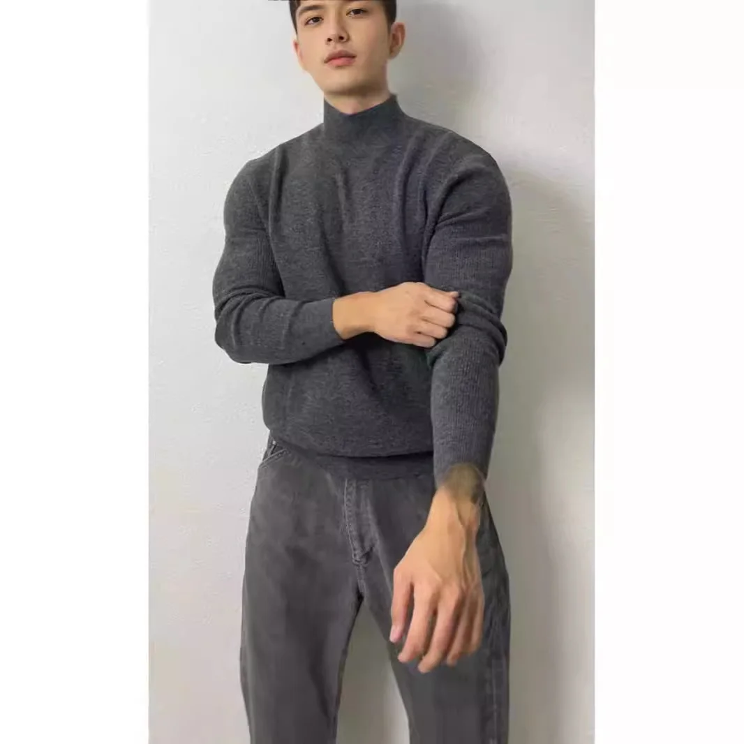 Eur Sle f High Collar Knitted Sweater Muscle Men Hard Han Slim Long Sve Wool Yarn Base Layer Retro Sle Casual Wear
Eur Sle f High Collar Knitted Sweater Muscle Men Hard Han Slim Long Sve Wool Yarn Base Layer Retro Sle Casual Wear