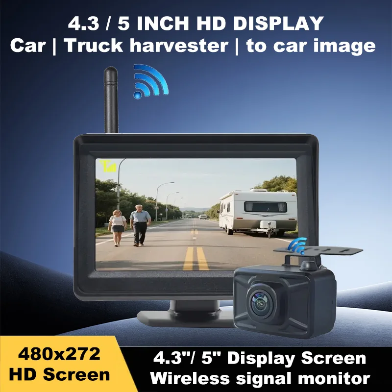 Wireless Backup Camera Monitor Kit 4.3/5 Inch HD Screen Night Vision 12V 24V For Vehicle Truck Bus
Wireless Backup Camera Monitor Kit 4.3/5 Inch HD Screen Night Vision 12V 24V For Vehicle Truck Bus