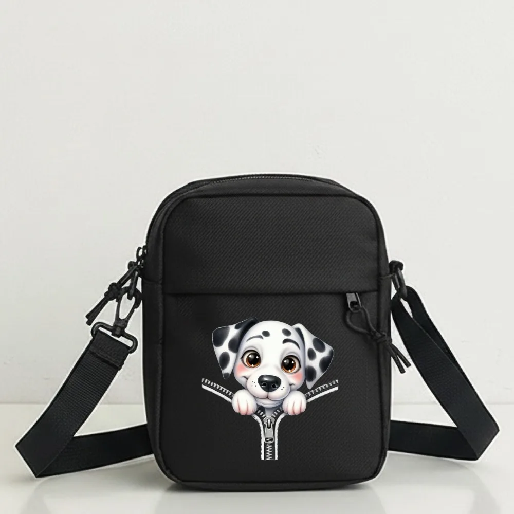 Cartoon Dalmatian Print Shoulder Bag with Adjustable Strap, Multi-Pocket 2D Backpack for Travel, School, Daily Use
Cartoon Dalmatian Print Shoulder Bag with Adjustable Strap, Multi-Pocket 2D Backpack for Travel, School, Daily Use