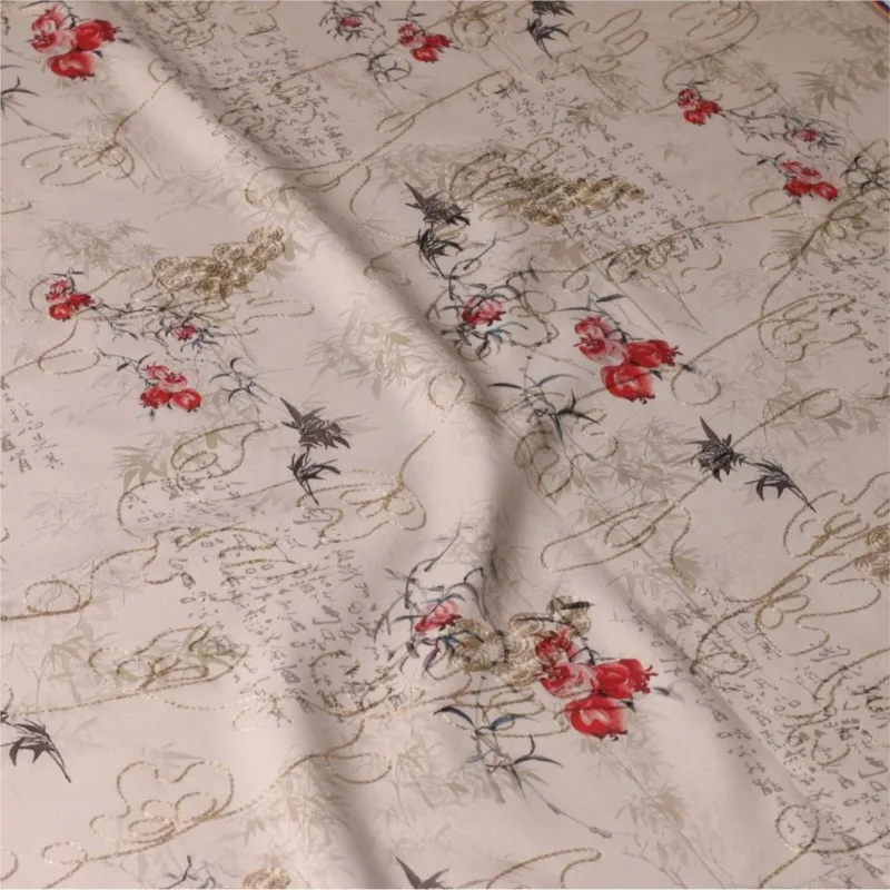 New baseball printed fabric ink-scented yunsha dress 
New baseball printed fabric ink-scented yunsha dress