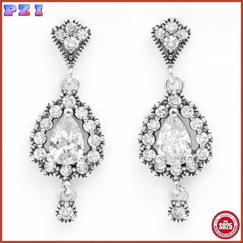 2025 Original Authentic 925 Sterling Silver Valentine's Day Shiny Sparkling Radiant Earrings Women Fashion Jewelry Gift
2025 Original Authentic 925 Sterling Silver Valentine's Day Shiny Sparkling Radiant Earrings Women Fashion Jewelry Gift 