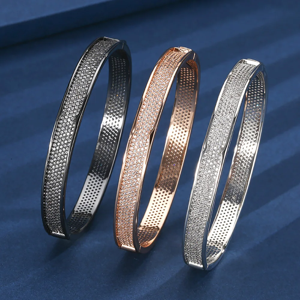 Classic Vintage Wedding Bangles for Women High Carbon DIamond Bracelets Cocktail Party Fine Jewelry Lady Birthday Gift Wholesale
Classic Vintage Wedding Bangles for Women High Carbon DIamond Bracelets Cocktail Party Fine Jewelry Lady Birthday Gift Wholesale