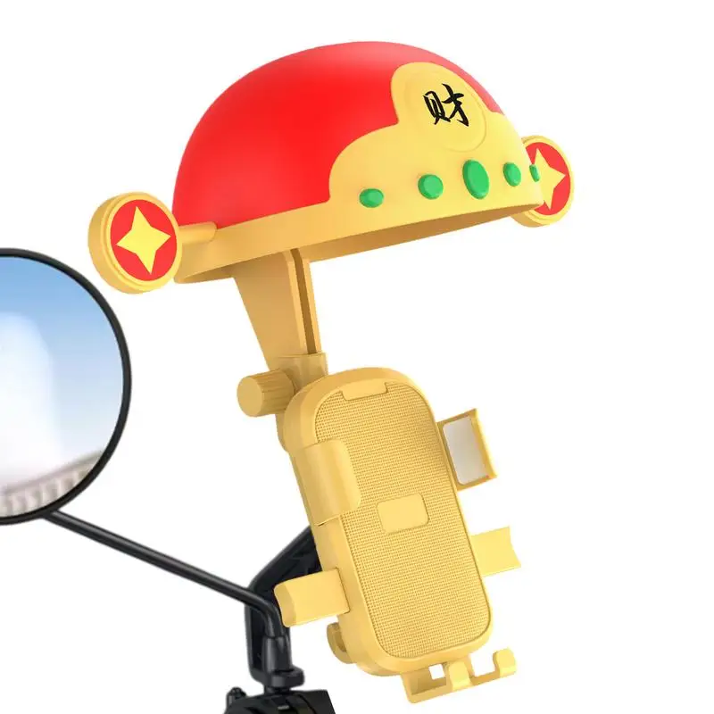 Adjustable God Of Wealth Motorcycle Phone Holder Cute Cartoon Helmet Scooter Phone Stand With Hat Sun Shade Rain Cover
Adjustable God Of Wealth Motorcycle Phone Holder Cute Cartoon Helmet Scooter Phone Stand With Hat Sun Shade Rain Cover