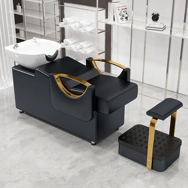 Personalized Man Shampoo Chairs Black Luxury Designed Shampoo Chairs Equipment Professional Cadeira De Barbeiro Decor
Personalized Man Shampoo Chairs Black Luxury Designed Shampoo Chairs Equipment Professional Cadeira De Barbeiro Decor