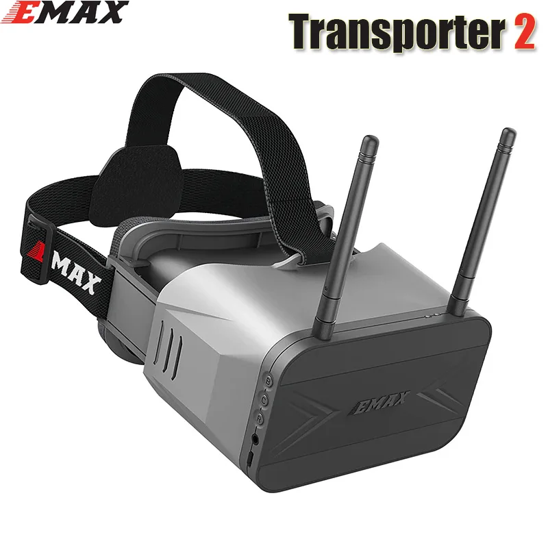 EMAX Transporter 2 очки 480*800 4,3 дюйма 5,8 ГГц 40-канальный съемный FPV-монитор со встроенным аккумулятором DVR для радиоуправляемого дрона
EMAX Transporter 2 очки 480*800 4,3 дюйма 5,8 ГГц 40-канальный съемный FPV-монитор со встроенным аккумулятором DVR для радиоуправляемого дрона
