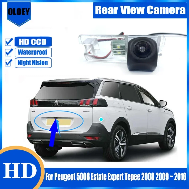 Камера заднего вида для Peugeot 5008 Estate Expert Tepee 2008 2009 ~ 2016, водонепроницаемая камера ночного видения
Камера заднего вида для Peugeot 5008 Estate Expert Tepee 2008 2009 ~ 2016, водонепроницаемая камера ночного видения