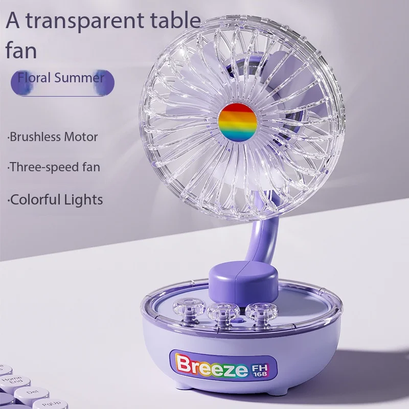 Home & Garden Popular transparent table fan home office desktop small fan rechargeable portable student dormitory electric fan
Home & Garden Popular transparent table fan home office desktop small fan rechargeable portable student dormitory electric fan