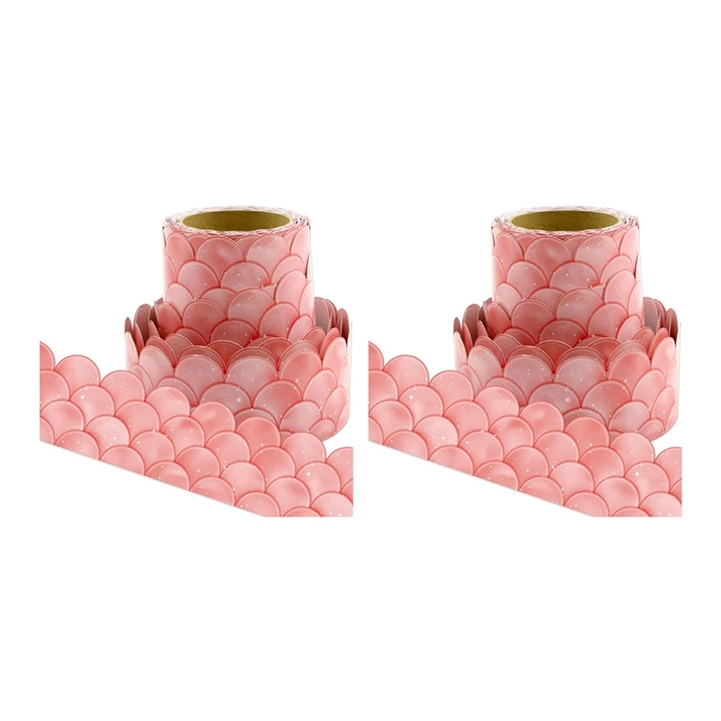 2Pcs 20M Ombre Pink Scallops Bulletin Board Borders Rainbow Straight Borders Classroom Or Home School Decoration
2Pcs 20M Ombre Pink Scallops Bulletin Board Borders Rainbow Straight Borders Classroom Or Home School Decoration