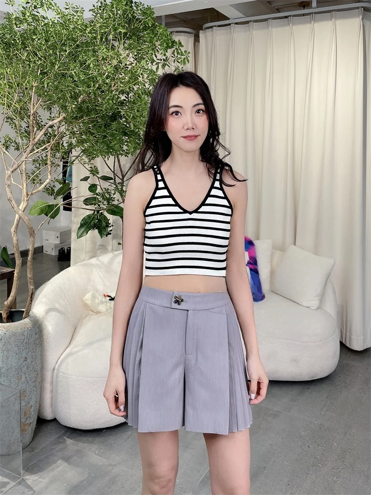 Velinda Handpied VICA Color Slim Fit V Ne Striped ort Knitted ter Top Street Sle Cotton 00% Summer
Velinda Handpied VICA Color Slim Fit V Ne Striped ort Knitted ter Top Street Sle Cotton 00% Summer