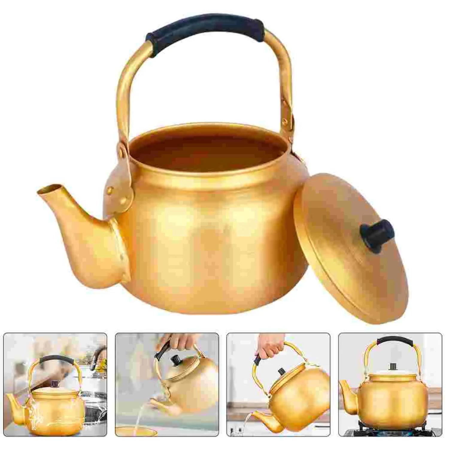 Elegant Luxshiny Korean Household Aluminium Tea Serving Kettle Pot for Rice Wine
Elegant Luxshiny Korean Household Aluminium Tea Serving Kettle Pot for Rice Wine